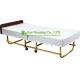 Hotel guest room 15cm mattress Beds  with Stainless steel titanium Bedstead