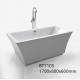 Rectangle Reestanding Freestanding Acrylic Tub , Modern Stand Alone Tub