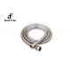 SS 304 Flexible Shower Hose Brushed Nickel Plated Explosion Resistant