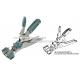 ms-v3 244271-1 AMP Picabond hand Crimp Tool Wide Handle VS-3 Picabond Ratchet Crimper