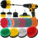 25 Pcs Drill Brush Power Cleaning For Bathroom Surfaces Tub Car
