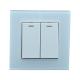 Tempered Glass Panel Plastic button Wall Light Switch Rohs Certificate