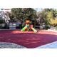 Jogging Track EPDM Rubber Flooring , RoHS Outdoor Rubber Flooring Playground