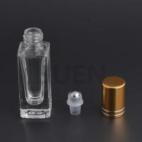 Customized Transparent / Amber Glass Roller Bottles With Screw 10ml / 15ml / 20ml / 30ml / 50ml