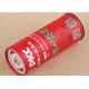 Red Customized Label Printing Paper Tube Packaging for Arts and Gifts