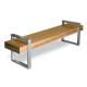 ISO9001 Certificate 400mm Width Cast Iron And Wood Park Bench
