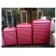 Sky Blue Abs Trolley  Luggage Set , Cute Carry On Luggage With Normal Combination Lock
