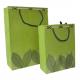 Medium Lime Matt Laminated Carrier Bag g With Rope Handle Shopping Paper Bags