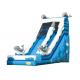 Blue Dolphin Toddler Inflatable Slide , Commercial Inflatable Water Slides Digital Printing