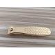 Brushed Stainless Steel Gold Plated Nail Clipper