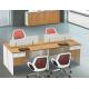 modern 4 seats office workstation table furniture in warehouse in Foshan