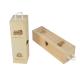Wooden Wine Box Customized Size ,  Wine Storage Box Natural Wood Color