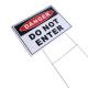 White 18x24 Coroplast Signs 4mm Corrugated Plastic Campaign Signs