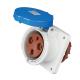 Flush Mounted Industrial Plug Sockets IP44 Rain Resistance Material