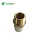 Round Head Code Male Brass CPVC Adapter for Irrigation Anti-UV 1/2 prime prime Thread