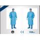 Liquid Repellent Disposable Isolation Gowns 35 - 60gsm Weight Customization