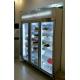 Three Door Supermarket Display Chiller 2~10℃ Stable Temperature Inside
