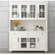 Beveled Edge Countertop Solid Wood Cabinets Living Room Display Cabinet