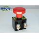 Custom Micro Latching Push Button Switch  , Mushroom Emergency Stop Button 125A