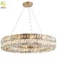 Hanging Rings Led Crystal Pendant Light Luxury Home Hall Hotel Decoration