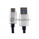 Plug USB 3.1 Type C Cable Sync Data Charging With Silver Aluminium Shell