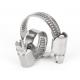 Customize Support Standard Size Stainless Steel Worm Gear Hose Clamps for Water Pipes