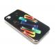 Ribbon IMD Technology ABS protective hard cover case for iphone4 / 4s
