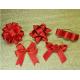 3Inch Personalized Tie satin ribbon bow , Floral , Elastic , twist tie gift bow