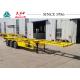 Spring Suspension Tri Axle Skeletal Trailer For Carrying 20ft 40ft Container