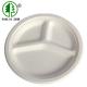 Eco Friendly Compostable White Divided Round Plate Perfect for Parties