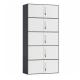 Five Tiers Ten Doors Anti Damp 1850mm Height KD Structure Metal Filing Cupboard