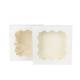 Cookies Paperboard Macaron Gift Box 30 Pcs White Bakery Boxes With Window
