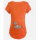 new arrived custom made cotton spandex high quality cute printed wholesale blank maternity t shirts