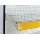 1200/900mm Long Supermarket Steel Racks 60kg/ Layer Load Glass Shelf Brackets