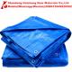 large size water-proof tarpaulin blue woven polyethylene eyelets sheet