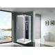 , Square Shower Cabin with white acrylic tray,Fashion Pivot Door， Corner Shower Stalls