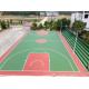 Green Color Surface Acrylic Sports Flooring For Basketball Court 5mm Thickness
