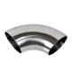 Grey Round 316L Stainless Steel Pipe Fittings / Pipe 90 Degree Elbow