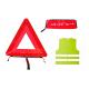 Special locking system on legs car warning tripod for road safety kits pass E-MARK