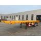 3 Axles 20 prime 40l prime Container Flatbed Trailer with Container Lock ECE Approved
