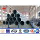 18m 20m 25m Galvanized Power Transmission Poles For 110 Kv Cables Power Coating