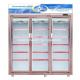 1650L Upright Commercial Display Freezer With Folding Door Large Capacity