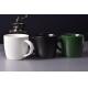 Black Drum Chinese Ceramic Tea Mug For Water Juice 450ml FDA LFGB Dishwasher Safe