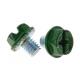 M6 Painted Hex Washer Serrated Head Machine Screw Steel Phillips Slot Combinatio