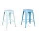 Stackable Metal Stool , Metal Frame Accent Chair With Wooden Or Pu Seat