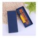 luxury special paper texture  bookmark gift box with EVA foam tray faux leather bookmark box