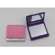 Personalized Two Way Glass Travel Makeup Mirrors For Girls / Women 6.8x6.3x1.2cm