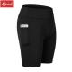 women's High Waisted Workout Active Wear Long Sport Shorts with Pocket