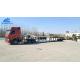 120 Tons Low Bed Container Trailer , Lowbed Trailer Truck With Hydraulic Ladder