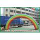 Inflatable Rainbow Arch 7mL X 4mH Giant Inflatable Entrance Arch / Rainbow Arch Oxford Cloth For Event